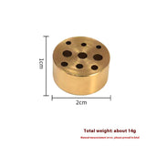3 pcs Incense Holder, Brass Incense Burner Cone Stick Holder with 9 Holes Incense Stand Base for Yoga Spa Room Home Office