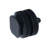 Hot Shoe to 1/4 Adapter, Camera Hot Shoe Mount Adapter, Flash Shoe to 1/4"Male Post Adapter with Locking Disk