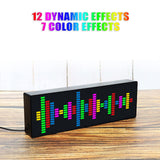 Clock Color LED Music Spectrum Music Audio Spectrum Indicator VU Meter VFD Audio Atmosphere Display