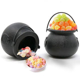 2 pcs Halloween Cauldron - Blow Mold Plastic Party Accessory - Candy Holder for Kids - Halloween Party Favors & Supplies