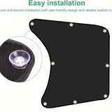 2 Pack Semi Truck Window Shades, Universal Truck Side Window Sun Shade RV Glare Shield Accessories