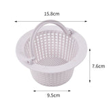 Above Ground Pool Skimmer Basket Fit for Pool Skimmer, Pool Filter Basket Replacement Compatible