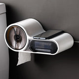 Creative Toilet Paper Holder Toilet Tissue Box Wall-Mounted Paper Holder Storage Box Toilet Paper Holder Punching Home Decoration