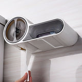 Creative Toilet Paper Holder Toilet Tissue Box Wall-Mounted Paper Holder Storage Box Toilet Paper Holder Punching Home Decoration