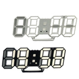 2 pcs 3D Digital Electronic Alarm Clock Creative Wall Clock Luminous LED Wall Clock Simple Multi-Function Student, Alarm Clock