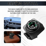 Car Compass, Adjustable Car Compass Ball , Car Dashboard Accessories, Portable Navigation Guide Ball, Universal Compass