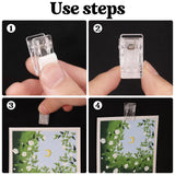 40 Pcs Self Adhesive Clips,Wall Clips for Hanging,Sticky Clips Tapestry Clips Photo Picture Poster Clips