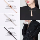 3 Pcs Metal One Line Dress Clips Cape or Cloak Clasp Fasteners for Han Suit Tang Suit CheongsamClasp Shawl Collar Clips
