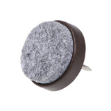 Nailed to The Felt mat 10 PCS - 24 mm/0.95 inch Felt Furniture Pads - Brown. Chair Leg Floor Protectors - Nail in Furniture Pads In Australia - Darrahopens