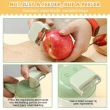 4 In1 Electric Vegetable Vegetable Chopper Garlic Mud Masher Slicer Cutting Pressing Mixer Food Slice Cheese Grater simple