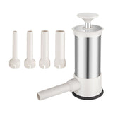 Sausage Stuffer Machine w/4 Stuffing Tubes, Meat Stuffer Sausage Filling, Homemade Manual Vertical Sausage Maker Tool Kit
