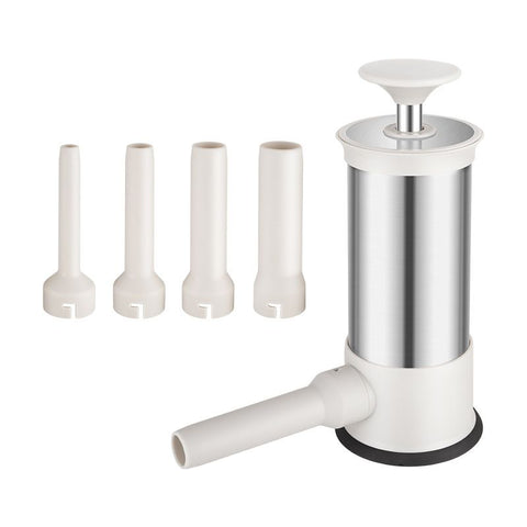Sausage Stuffer Machine w/4 Stuffing Tubes, Meat Stuffer Sausage Filling, Homemade Manual Vertical Sausage Maker Tool Kit