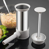 Sausage Stuffer Machine w/4 Stuffing Tubes, Meat Stuffer Sausage Filling, Homemade Manual Vertical Sausage Maker Tool Kit