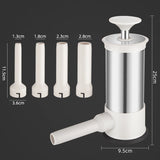 Sausage Stuffer Machine w/4 Stuffing Tubes, Meat Stuffer Sausage Filling, Homemade Manual Vertical Sausage Maker Tool Kit