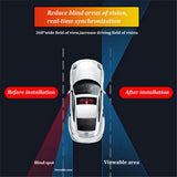2 in 1 Blind Spot Mirror Convex Wide Angle Rear View Mirror 360 Degree Rotation Adjustable Universal Car Auxiliary Mirror Front