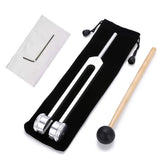 128 HZ Weighted Tuning Fork Diapason Medical 128 hertz Tuning Forks for Healing 128HZ with Silicone Hammer Cleaning Cloth In Australia - Darrahopens