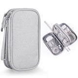 Small Cable Organizer Bag, Charger Organizer Case Pouch for Travel Accessories & Electronics (Small, Light Grey) In Australia - Darrahopens