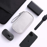 Small Cable Organizer Bag, Charger Organizer Case Pouch for Travel Accessories & Electronics (Small, Light Grey) In Australia - Darrahopens