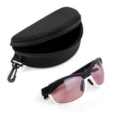 Sunglasses Case Double Eyeglass Reading Glasses Case Portable Bag Travel Case Portable Travel Zipper Eyeglasses Case