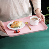 Dinner Tray, Unbreakable Lunch Tray, Decorative Food Serving Tray, Coffee Table Tray, Wheat Straw Tray Tea Platter