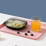 Dinner Tray, Unbreakable Lunch Tray, Decorative Food Serving Tray, Coffee Table Tray, Wheat Straw Tray Tea Platter