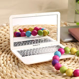3 Pcs Mini Laptop Mirror Mini Pocket Makeup Clear Mirror Mini Laptop Mirror Pack Small Mirror Pocket Creative Cute Portable Mirror