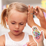 100Pcs Baby Hair Ties, Soft Cotton Toddler Hair Ties for Girls and Kids, 0.78 Inch Multicolor Seamless Hair Bands