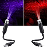 2 Pcs Mini Led Projection Lamp Star Night,USB Car Roof Star Projector Night Light,Led Projection Lamp