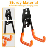 Heavy Duty Garage Hooks for Hanging, Pack Garage Storage Hooks for Ladder Extension Cord Tool Cable, Wall Mount Small