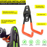 Heavy Duty Garage Hooks for Hanging, Pack Garage Storage Hooks for Ladder Extension Cord Tool Cable, Wall Mount Small