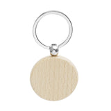 10Pcs Natural Wood Slices-Wooden Keychain Blanks Unfinished Wood Rounds for Lase Engraving,Christmas Crafts Wooden