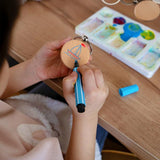 10Pcs Natural Wood Slices-Wooden Keychain Blanks Unfinished Wood Rounds for Lase Engraving,Christmas Crafts Wooden