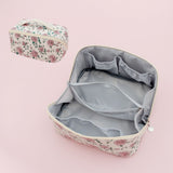 4 pcs Large Makeup Bag, Cute Cosmetic Bag for Women Girls, Floral Coquette Aesthetic Toiletry Bag, Travel Make Up Organizer Bag