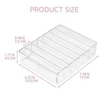 Makeup Organizer for Eyeshadow Palette and Lipstick Organizer, 7 Section Divided Makeup Palette Organizer