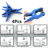 Fluid Line Stoppers - Upgraded Auto Fluid Stop Clamp Set, Universal Master Line Stopper Set for Brake Line, Fuel Rail Hose, 4Pcs In Australia - Darrahopens