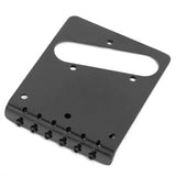 Single Coil Bridge Guitar Bridge 52.5mm Modern Telecaster Bridge 6 Saddles for Standard Tele Style Electric Guitar, Black