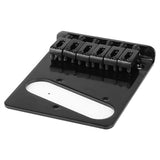 Single Coil Bridge Guitar Bridge 52.5mm Modern Telecaster Bridge 6 Saddles for Standard Tele Style Electric Guitar, Black