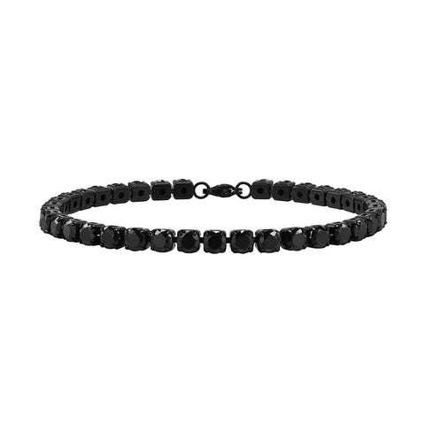 Black Bracelet for Men Women Fashion Jewelry Bracelet Jewelry 5mm Stainless Steel Chain Bracelet for Men & Women