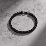 Black Bracelet for Men Women Fashion Jewelry Bracelet Jewelry 5mm Stainless Steel Chain Bracelet for Men & Women In Australia - Darrahopens