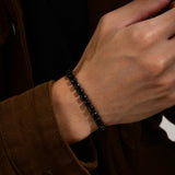Black Bracelet for Men Women Fashion Jewelry Bracelet Jewelry 5mm Stainless Steel Chain Bracelet for Men & Women