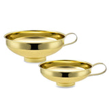 Canning Funnel, 2 Pack Kitchen Large Wide Mouth Metal Stainless Steel Food Funnel Set for Filling Wide and Regular