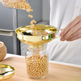 Canning Funnel, 2 Pack Kitchen Large Wide Mouth Metal Stainless Steel Food Funnel Set for Filling Wide and Regular