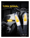 1pairs Turn Signals Motorcycle LED Turn Signals Yellow Signal Lamp Motorbike Front Rear Flashing Signal Light Motorcycle In Australia - Darrahopens