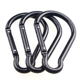 ３ Pack Black Carabiner Clip, Heavy Duty Spring Snap Hook, Large Clips for Camping, Swing Set, Hammock, Hiking In Australia - Darrahopens