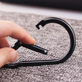 ３ Pack Black Carabiner Clip, Heavy Duty Spring Snap Hook, Large Clips for Camping, Swing Set, Hammock, Hiking