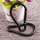 ３ Pack Black Carabiner Clip, Heavy Duty Spring Snap Hook, Large Clips for Camping, Swing Set, Hammock, Hiking