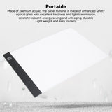 A5 LED Copy Board Light Tracing Box, Portable USB Powered Ultra Thin LED Tracing Light Board for Sketching
