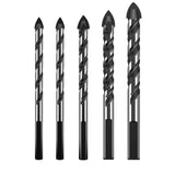 5PCS Concrete Drill Bit Set Masonry Drill Bit Set Professional Carbide Drill Bits Extension Drill Bit Set for Glass, Tile In Australia - Darrahopens