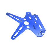 Motorcycle License Plate,Motorcycle License Plate Mount Holder Bracket Angle Adjustment Folding Blue Motorcycle License Mount