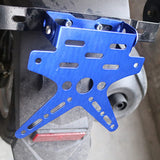 Motorcycle License Plate,Motorcycle License Plate Mount Holder Bracket Angle Adjustment Folding Blue Motorcycle License Mount